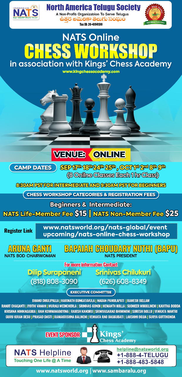 NATS Online Chess Workshop NATS Online Chess Workshop