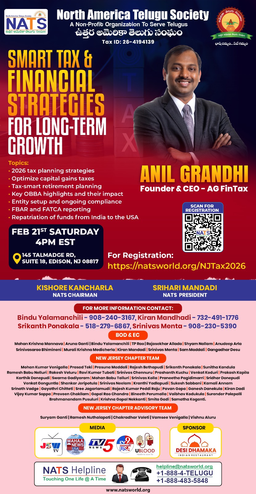 NATS SMART TAX FINANCIAL STRATEGIES