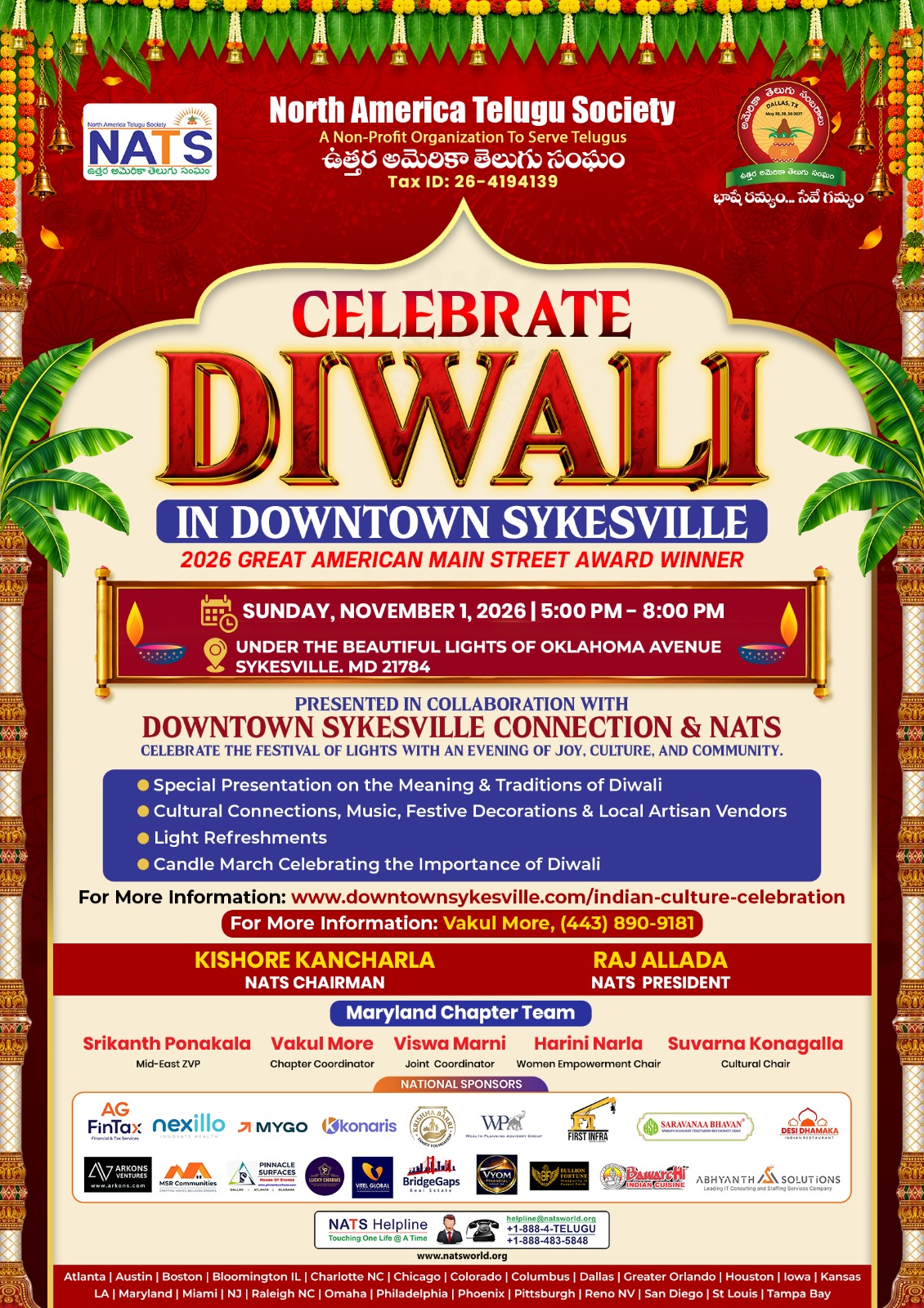 DIWALI IN DOWNTOWN SYKESVILLE